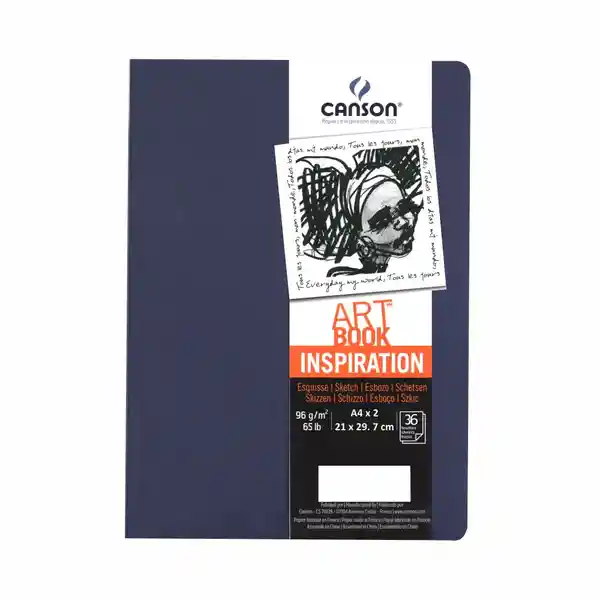 Canson Cuaderno Inspiration Cosido A4 Azul