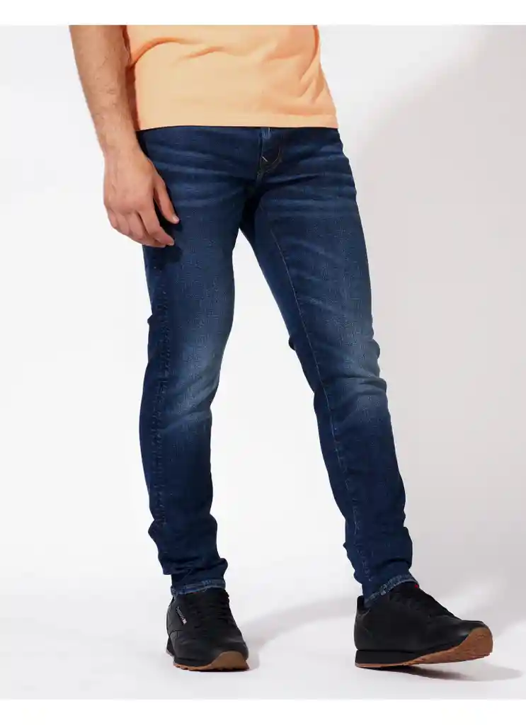 Jean Skinny Azul Talla 28 X 30 Hombre American Eagle