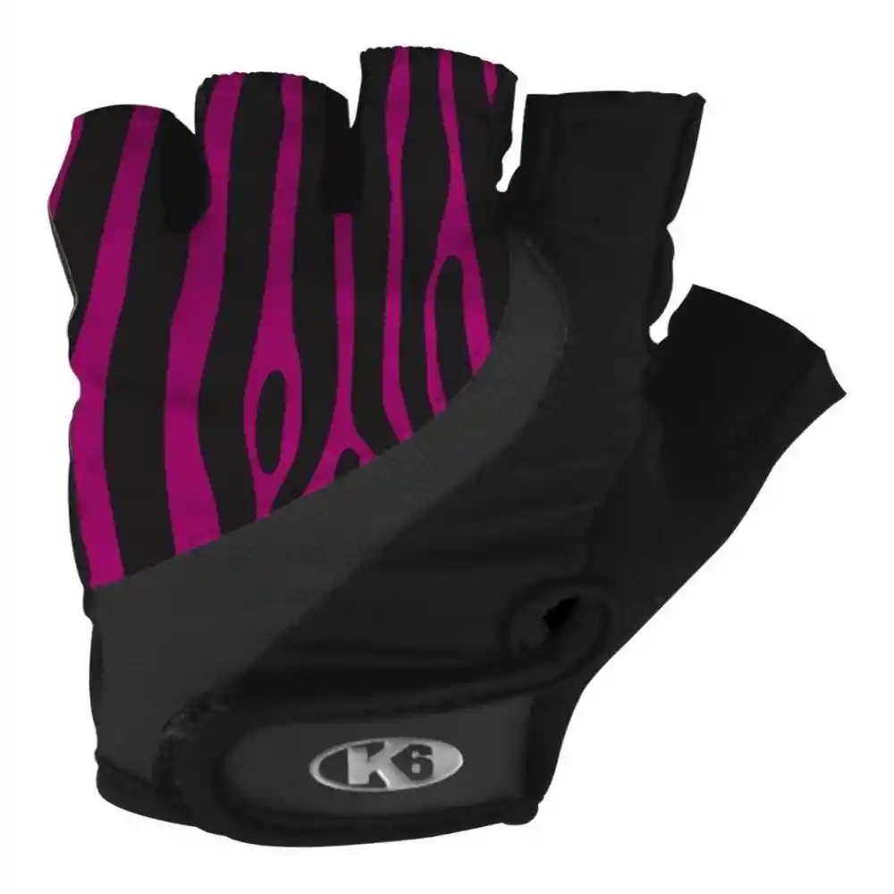 K6 Guantes Para Gimnasio Cuero Gym Lightning Fuscia Talla Xs