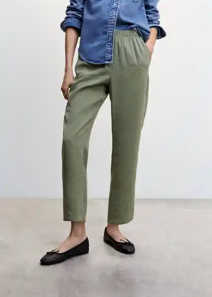 Pantalón Marais4-H Khaki Talla XS Mujer Mango