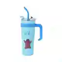 Vaso de Acero Pared Simple Con Asa Grizz Wbb Azul 1.6 L Miniso