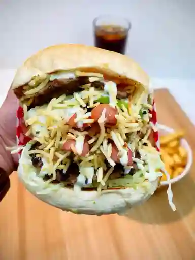 Hamburguesa Triple con Pollo