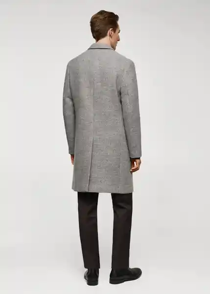 Abrigo Carpi Gris Medio Vigoré Talla L Hombre Mango