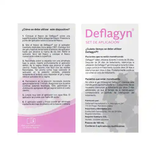 Deflagyn Gel Vaginal con Set de Aplicación