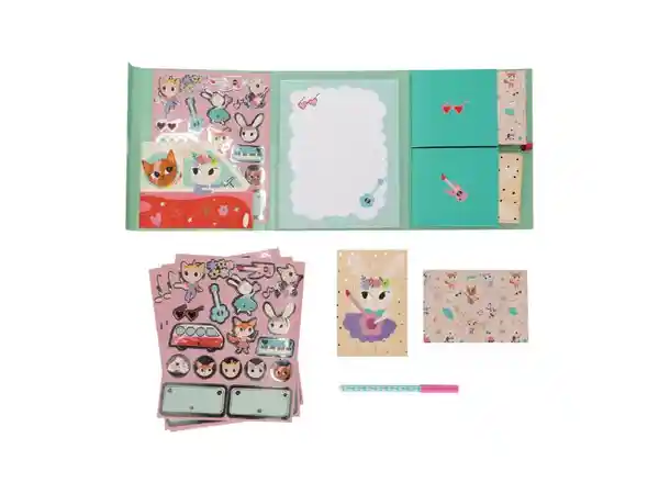 Set Tarjetas Cartas y Sticker Con Diseño Casaideas
