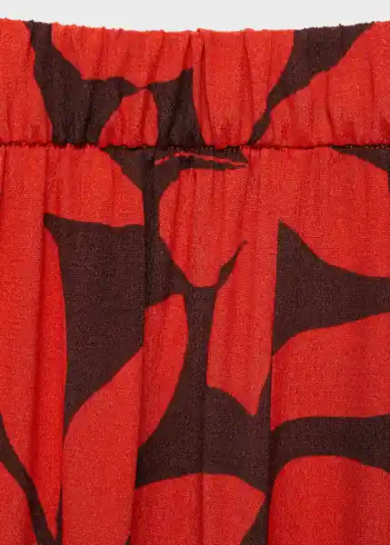 Pantalón Ibiza Rojo Talla S Mujer Mango