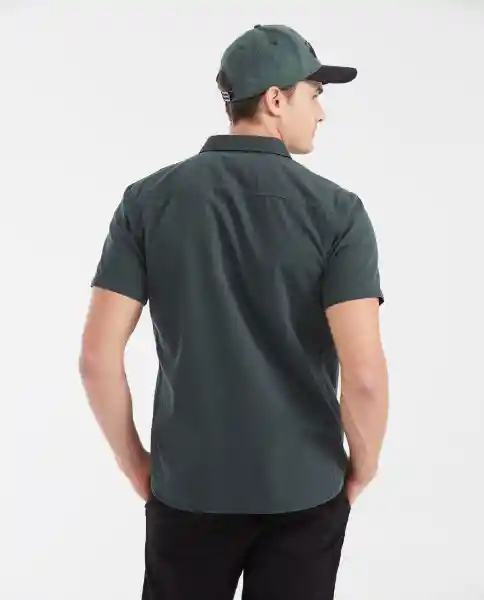 Camisa Cargo Manga Corta Verde Selvoso Ultraoscuro M Chevignon