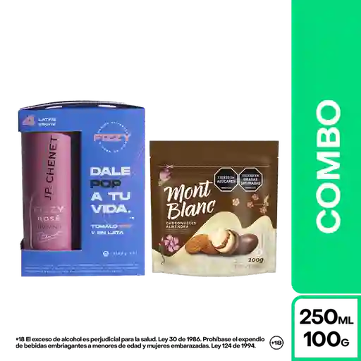 Combo Jp Chenet Vino Rosado Fizzy 4 Und + Montblanc Choconueces