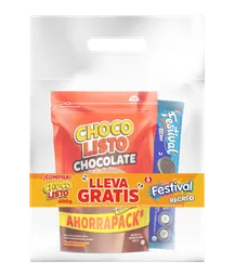 Chocolisto 400 g + Festival Recreo 108 g