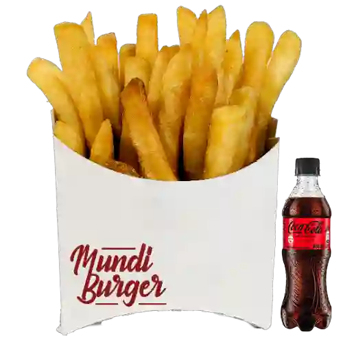 Combo Papas a la Francesa +Cocacola S/az 400ml