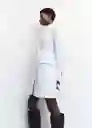 Abrigo Sugus Blanco Talla L Mujer Mango