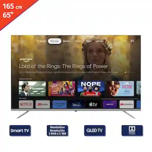 Jvc Televisor Smart 4K Qled Uhd Google 65 Pulgadas LT-65KD738