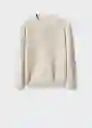 Saco Jersey Cotton Beige Talla L Hombre Mango