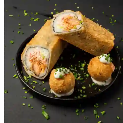 Sushi Burrito + Croquetas