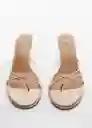 Sandalias Ronda Mujer Nude Talla 36 Mango