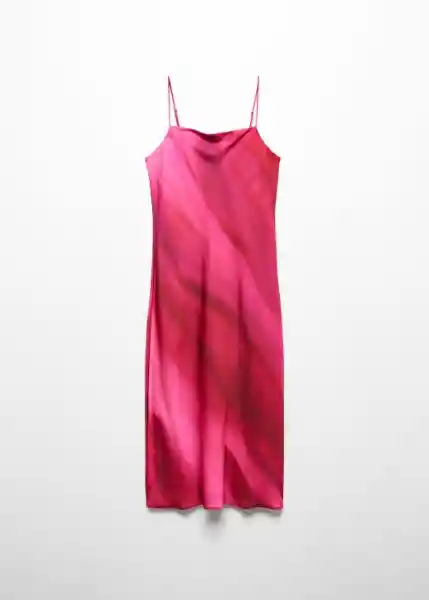 Vestido Sof-X Fucsia Talla M Mujer Mango