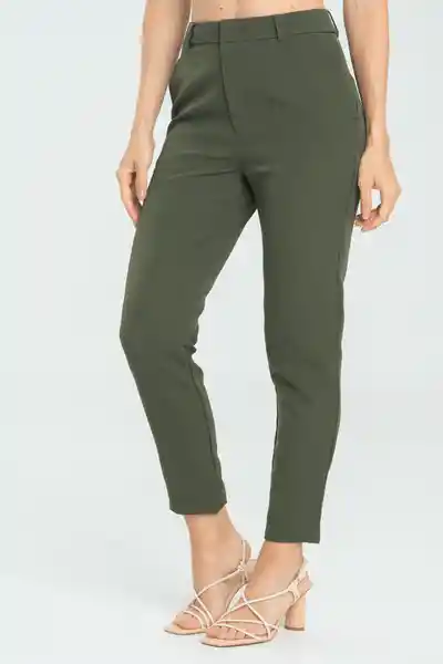 Pantalón New Karla Color Verde Militar Talla 14 Ragged