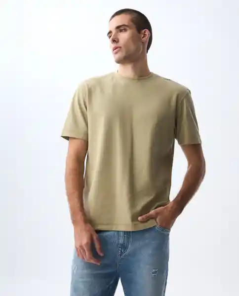 Camiseta Hombre Beige Talla XL 841G006_BEI161110 Americanino