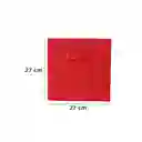 Organizador de Tela Cuadrada Serie Rainbow Rojo Miniso