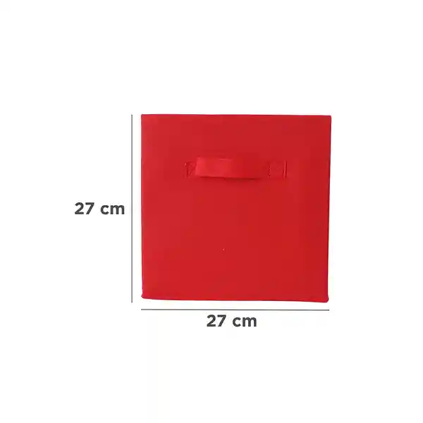 Organizador de Tela Cuadrada Serie Rainbow Rojo Miniso