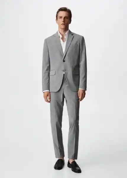 Traje Formal Americana Brasilia Gris Talla 46 Hombre Mango