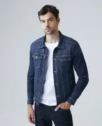 Chaqueta Linea Oscura Azul Rey Oscuro Talla L Hombre Chevignon