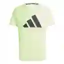 Adidas Camiseta Run It Tee Hombre Verde Talla L IN0078