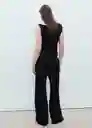 Top Riga Negro Talla M Mujer Mango