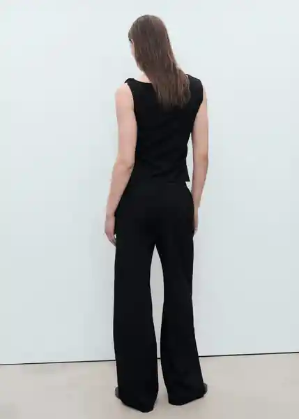 Top Riga Negro Talla M Mujer Mango