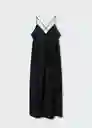 Vestido Rosco-W Negro Talla Xs Mujer Mango