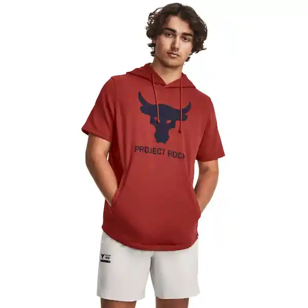 Under Armour Camiseta Project Rock Terry hd Hombre Rojo Talla L