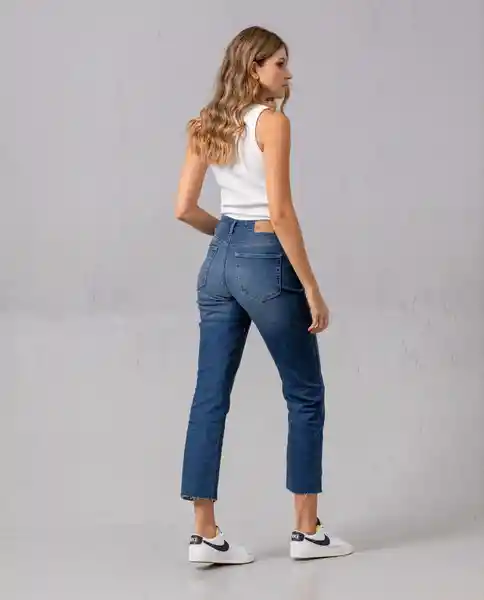 Jean Straight Mujer Azul Colonial Ultraoscuro T 4 47169 Rifle