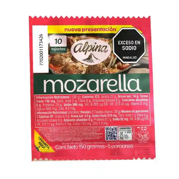 Alpina Queso Mozarella