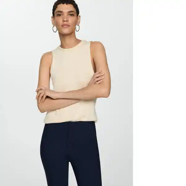 Pantalón Malu5-h Navy Talla 38 Mujer Mango