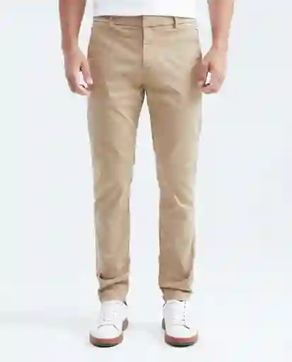 Pantalón Smart Color Hombre Café Quemado Claro 34 Chevignon