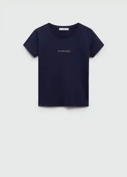 Camiseta Mangolog-h Navy Talla L Mujer Mango