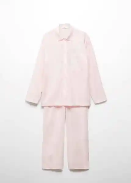 Set Pijama Fresca Rosa Light Talla Xs Mujer Mango