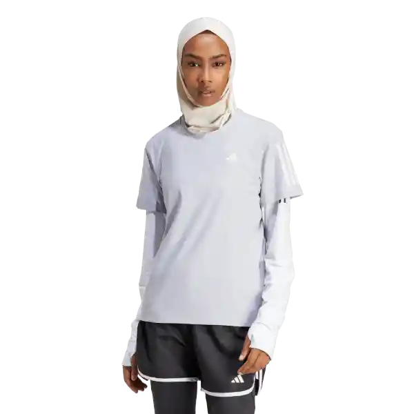 Adidas Camiseta Manga Corta Otr B Tee Correr Mujer Gris Talla M