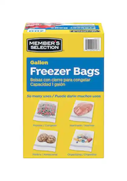Members Selection Bolsas Gallon Con Cierre Para Congelar - Pricesmart