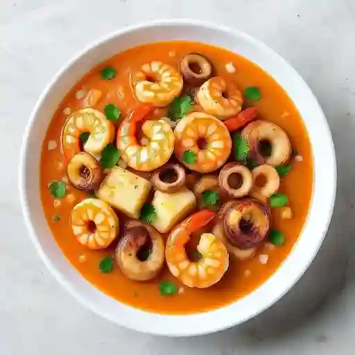 Ceviche Mariscos Salsa Rosada (Colombia)
