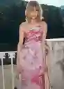 Vestido Mina Malva Talla M Mujer Mango