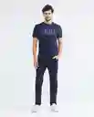 Ch57 T-shirt M/c Azul Dark Ultraoscuro Talla M Hombre Chevignon