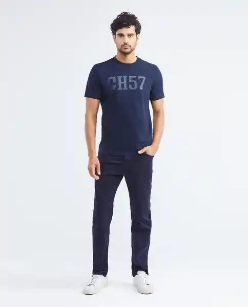 Ch57 T-shirt M/c Azul Dark Ultraoscuro Talla M Hombre Chevignon