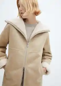 Abrigo Rulo Hielo Talla 24 Mujer Mango