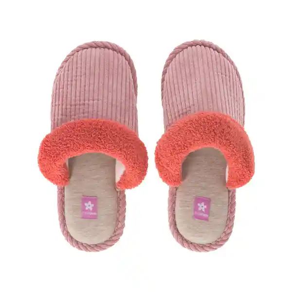 Pantuflas Cotele Diseño 1 Rosado T 35-36 Casaideas