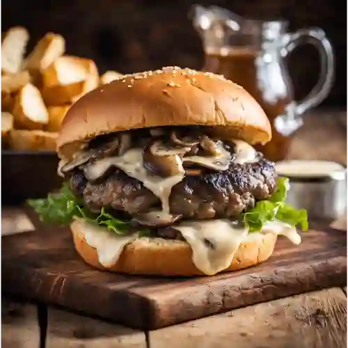 Hamburguesa Pollo Champiñon