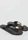 Sandalias Sicilia Negro Talla 39 Mujer Mango