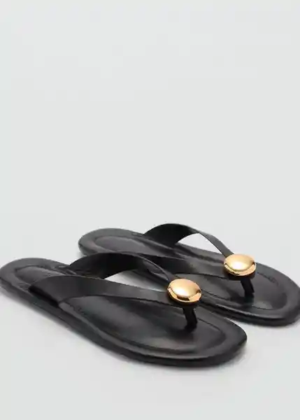 Sandalias Sicilia Negro Talla 39 Mujer Mango