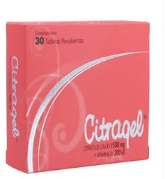 Citragel citrato de calcio tabletas recubiertas. 