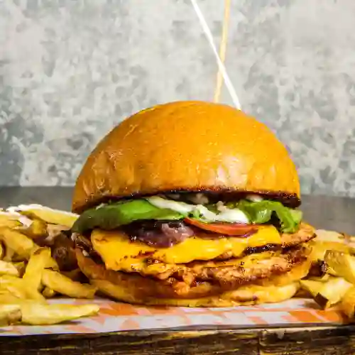 Doble Chikn Smash + Papas